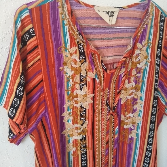 SAVANNA JANE boho top Womens size S - Picture 8 of 11